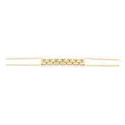 14k Yellow Gold Diamond Link Chain Bracelet, 0.20ctw