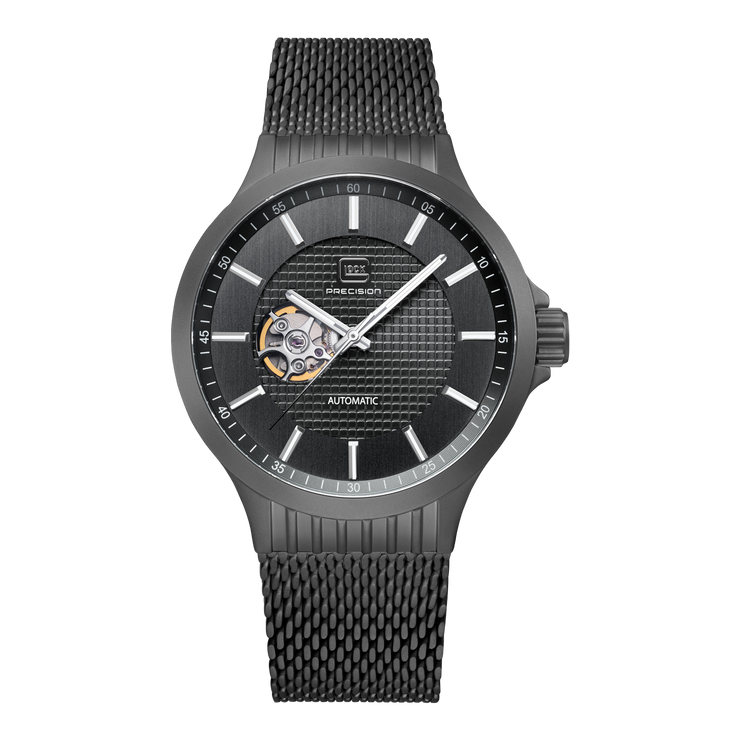 Glock Men s Stainless Steel Automatic Watch in Gunmetal GW 13 1 24 Avant Garde