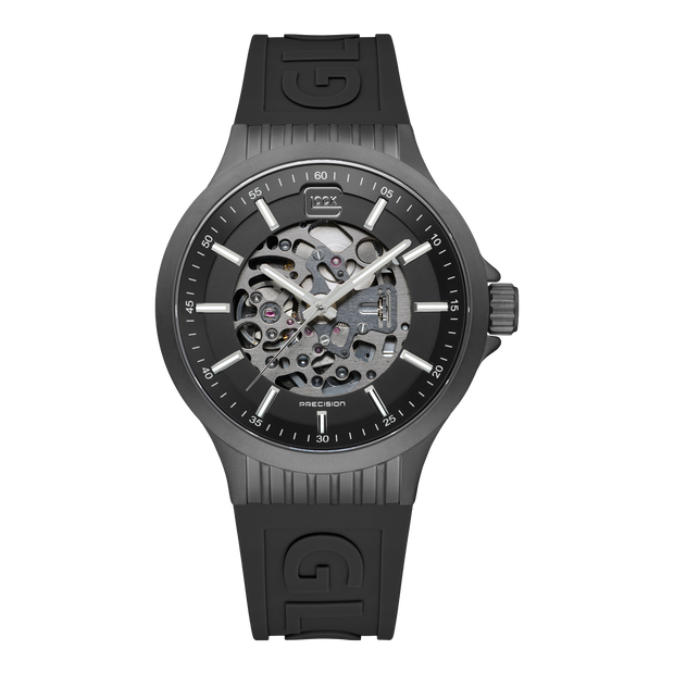 Glock Men's Stainless Steel Automatic Watch Gunmetal & Black GW-14-1-24