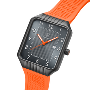 Glock Stainless Steel Quartz Watch Gunmetal & Orange GW-2-1-24