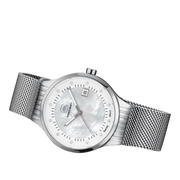 Glock Women's Stainless Steel Diamond Quartz Watch Silver/Mother of Pearl GW-28-1-18