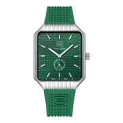 Glock Men's Stainless Steel Quartz Watch Silver & Green GW-5-1-24