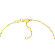 14k Gold Single Diamond on Bead Bracelet