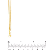 14K Yellow Gold Mixed-Link Triple Strand Necklace