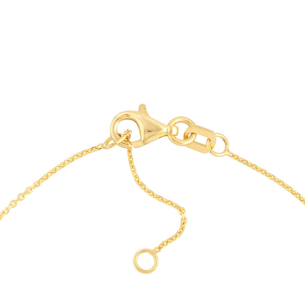 14k Yellow Gold Diamond Charm Bracelet