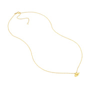 14K Yellow Gold Mini Cowboy Hat Necklace