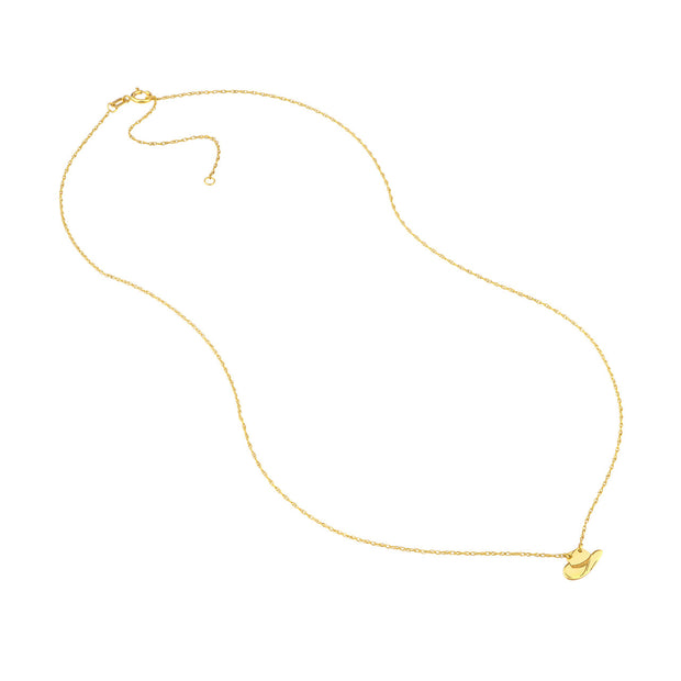 14K Yellow Gold Mini Cowboy Hat Necklace