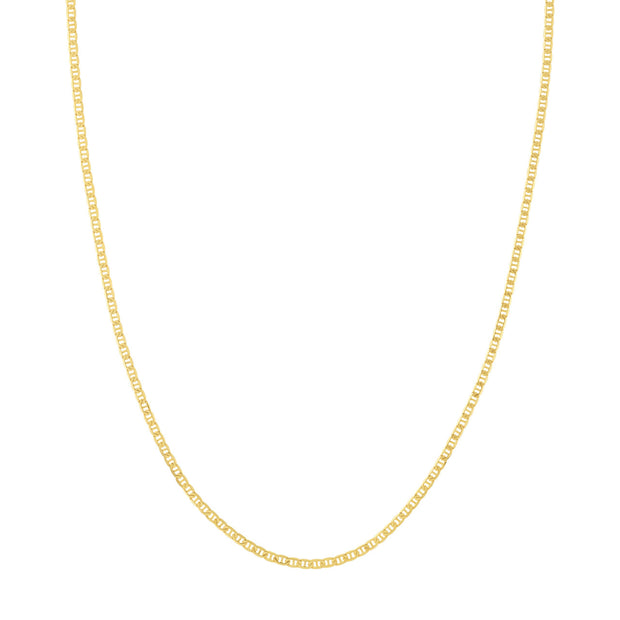 14K Yellow Gold 2.30mm Mariner Chain