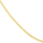 14K Yellow Gold 2.30mm Mariner Chain